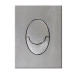 Панель змиву Koer KT-0606-02 157x198x10mm пластикова, закруглена кнопка (SS Color) (KR6238)