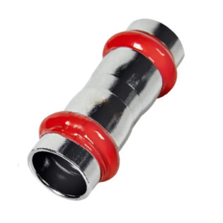 Муфта дворозрубна KOER KQ.C35-2 PRESS-INOX AISI 304 35x35 (KR6311)
