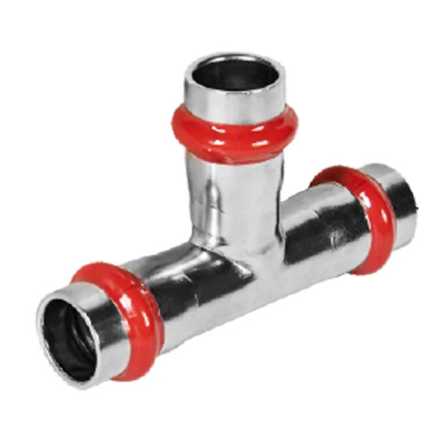 Трійник трирозрубний редукційний KOER KQ.T351535 PRESS-INOX AISI 304 35x15x35 (KR6357)