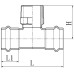 Тройник двухраструбный НР KOER KQ.T2810M PRESS-INOX AISI 304 28x1
