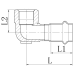 Коліно 90° ВР KOER KQ.L3510F PRESS-INOX AISI 304 35x1