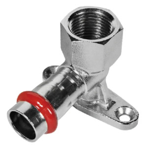 Настінне коліно 90° ВР KOER KQ.V2206F PRESS-INOX AISI 304 22x1/2