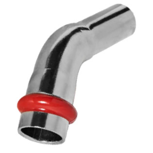 Коліно 45° однорозрубне ВН KOER KQ.B54 PRESS-INOX AISI 304 54x54 (KR6431)