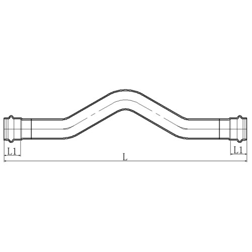 Обведення дворозрубне KOER KQ.O15-2 PRESS-INOX AISI 304 15x15 (KR6442)