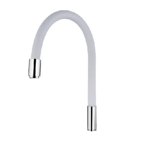 Вилив для змішувача гнучкий MIXXUS PREMIUM SPOUT RAINBOW WHITE (Колір хром+вилив білий) (MI0557)