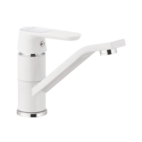 Змішувач для умивальника MIXXUS PREMIUM TIGER 555-15cm NUT WHITE (Колір білий) (MI0574)