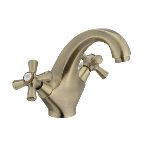Змішувач для умивальника MIXXUS PREMIUM RETRO BRONZE-161 (Колір бронза) (MI1650)