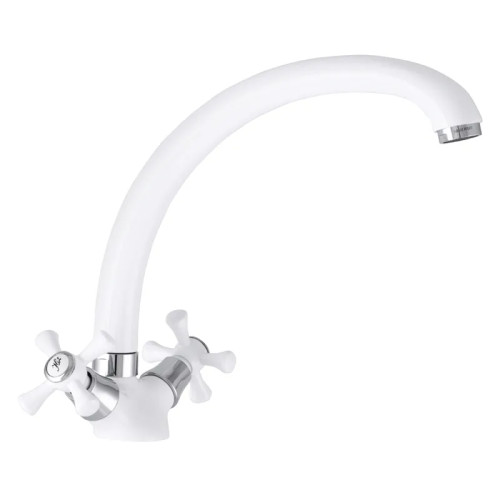 Змішувач для кухні MIXXUS OMEGA 273 WHITE NUT (Колір білий) (MI2766)