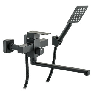 Змішувач для ванни MIXXUS KUB-006 EURO BLACK з нерж. сталі SUS304 (Колір чорний) (MI2811)