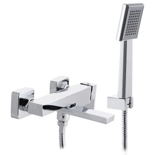 Змішувач для ванни MIXXUS PREMIUM FRANCO 009 з коротким зливом (Колір хром) (MI2843)