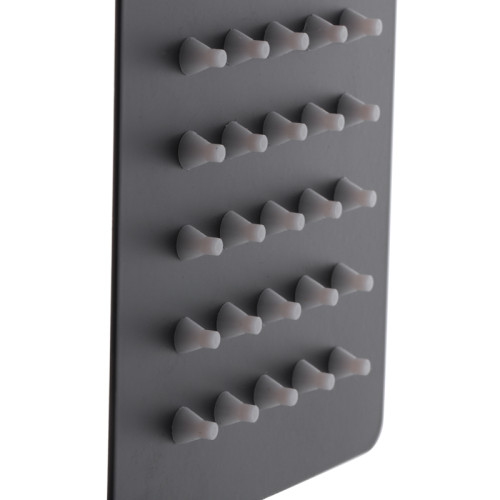 Лейка для душа MIXXUS SH-02.SUS BLACK из нерж. стали SUS304 (Цвет черный) (MI4752)