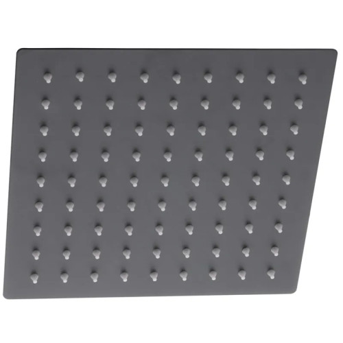Лійка для душу стельова MIXXUS SH-06.SUS-20x20cm BLACK з нерж. сталі SUS304 (Колір чорний) (MI4753)