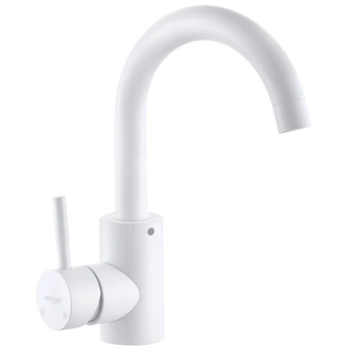 Змішувач для умивальника MIXXUS SUS-001-C WHITE з нерж. сталі SUS304 (Колір білий) (MI5754)
