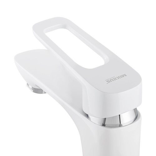 Змішувач для умивальника MIXXUS NEVADA 001 NUT WHITE (Колір білий) (MI5798)