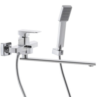 Змішувач для ванни MIXXUS PREMIUM KVADRO 006 EURO (Колір хром) (MI5807)