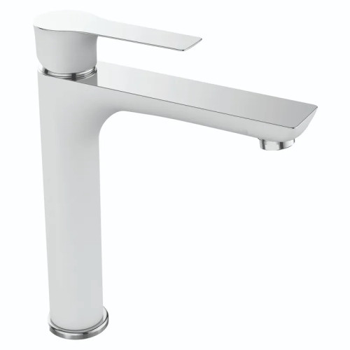 Змішувач для умивальника високий MIXXUS PREMIUM EVA 001 HIGH WHITE (Колір білий) (MI5809)