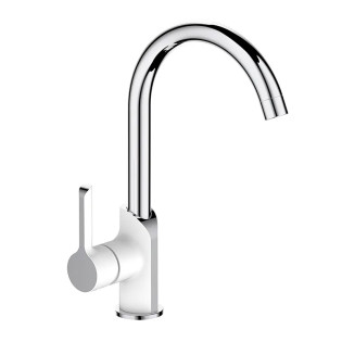 Смеситель для кухни MIXXUS PREMIUM EDEM 017 WHITE (Цвет белый/хром) (MI5844)