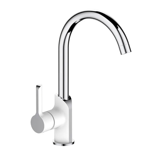Змішувач для кухні MIXXUS PREMIUM EDEM 017 WHITE (Колір білий/хром) (MI5844)