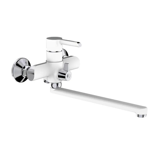Смеситель для ванны MIXXUS PREMIUM EDEM 006 EURO WHITE (Цвет белый/хром) (MI5846)
