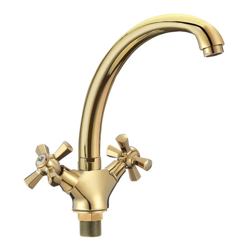 Змішувач для кухні MIXXUS PREMIUM RETRO GOLD-273 (Колір золото) (MI5851)