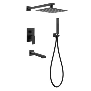 Душова система MIXXUS KUB-009 INNER BLACK (вбудована) з нерж. сталі SUS304 (Колір чорний) (MI5946)