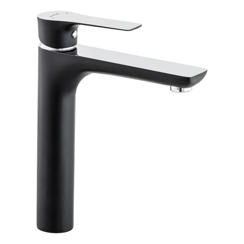Змішувач для умивальника високий MIXXUS PREMIUM EVA 001 HIGH BLACK (Колір чорний) (MI5950)