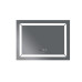 Дзеркало Mixxus LIGHT MR01-80x60 з Led Touch, Anti-fog, димером, регулятором яскравості, годинником (MI5998)