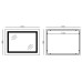Дзеркало Mixxus WARM MR02-120x80 з Led Touch, Anti-fog, димером, регулятором яскравості, годинником (MI6001)