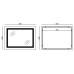 Дзеркало Mixxus WARM MR02-80x60 з Led Touch, Anti-fog, димером, регулятором яскравості, годинником (MI6004)