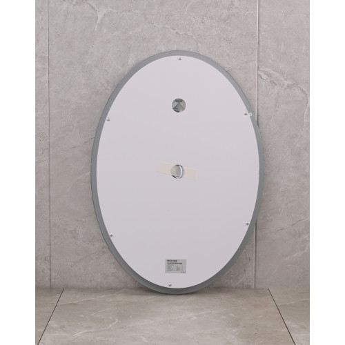 Дзеркало Mixxus PLAIN MV02-50x70 з Led Touch, Anti-fog, димером, регулятором яскравості, годинником (MI6010)