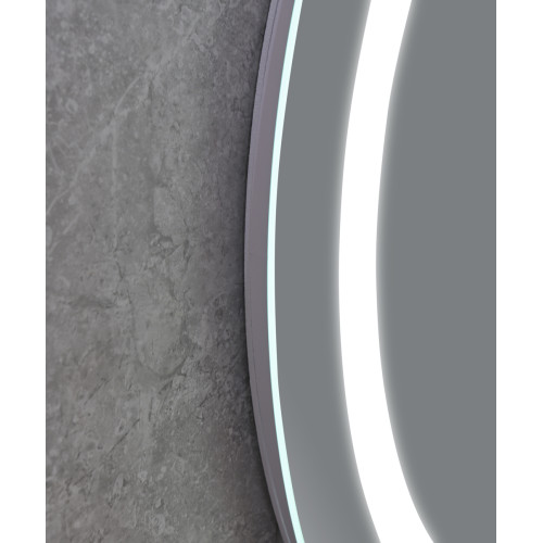 Дзеркало Mixxus PLAIN MC02-60 з Led Touch, Anti-fog, димером, регулятором яскравості, годинником (MI6012)