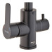 Змішувач для кухні MIXXUS DAX-021-G BLACK з нерж. сталі SUS304 з виходом для питної води (Колір чорний) (MI6078)