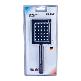 Лійка для душу MIXXUS SH-02.SUS BLACK з нерж. сталі SUS304 (Колір чорний) (MI6120)
