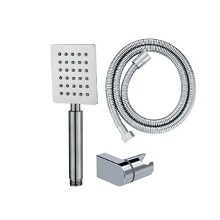 Душовий набір MIXXUS SHOWER SET-02.SUS з нерж. сталі SUS304 (шланг, лійка, кронштейн) (Колір нерж) (MI6157)