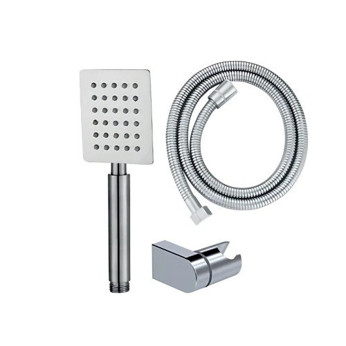 Душовий набір MIXXUS SHOWER SET-02.SUS з нерж. сталі SUS304 (шланг, лійка, кронштейн) (Колір нерж) (MI6157)