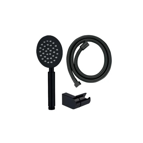 Душевой набор MIXXUS SHOWER SET-01.SUS BLACK из нерж. стали SUS304 (шланг, лейка, кронштейн) (Цвет черный) (MI6158)