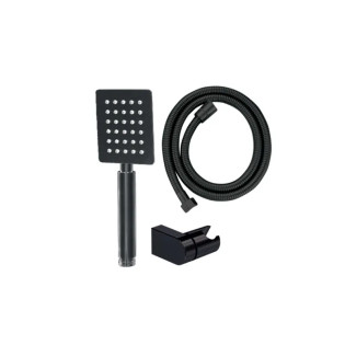 Душовий набір MIXXUS SHOWER SET-02.SUS BLACK з нерж. сталі SUS304 (шланг, лійка, кроншт) (Колір чорний) (MI6159)