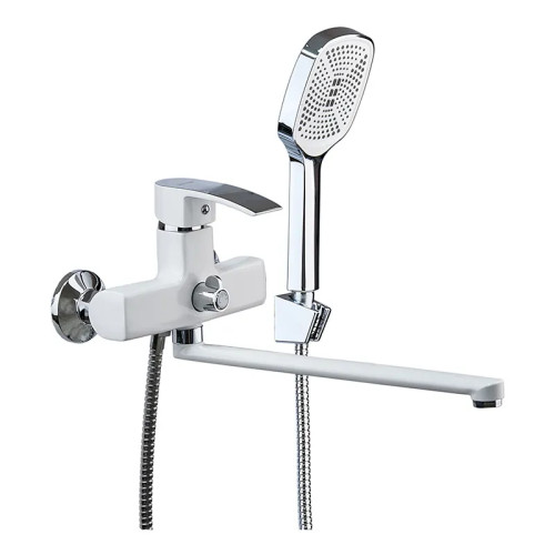 Змішувач для ванни MIXXUS MAGNUM 006 EURO WHITE-CHROME (Колір білий/хром) (MI6202)