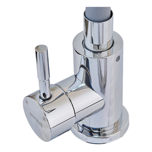 Змішувач для кухні MIXXUS SUS-011 CHROME REFL.GRAY з гнучким виливом з нерж. сталі SUS304 (Колір хром+вилив сірий) (MI6222)