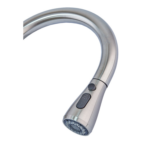 Змішувач для кухні MIXXUS LUX-014 SENSOR сенсорний з висувною лійкою з нерж. сталі SUS304 (Колір нерж) (MI6230)