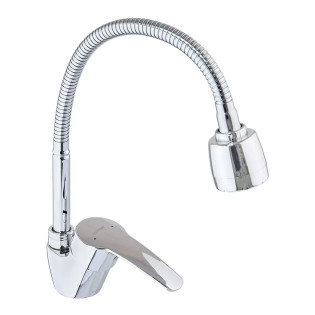 Змішувач для кухні MIXXUS PAMELA 011 NUT REFLECTOR з гнучким виливом (Колір хром) (MI6263)
