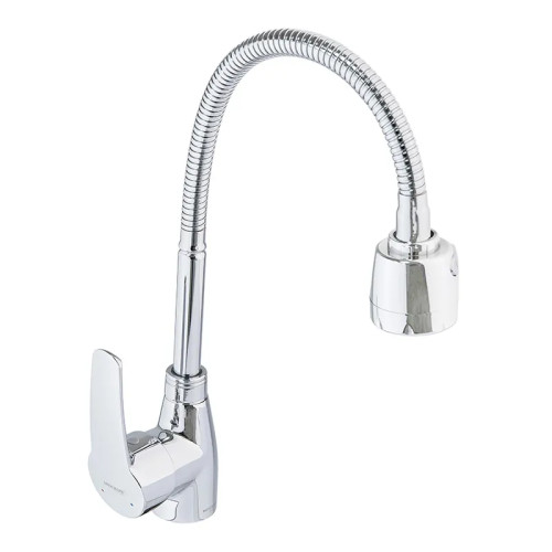 Змішувач для кухні MIXXUS PAMELA 014 NUT REFLECTOR з гнучким виливом (Колір хром) (MI6265)