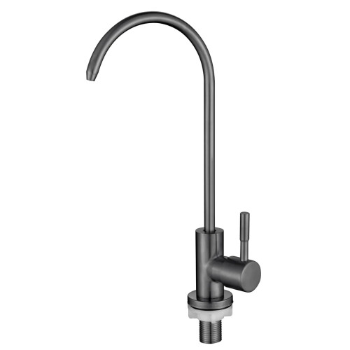 Кран для питної води MIXXUS MONO-07.SUS FILTER GRAPHITE з нерж. сталі SUS304 (Колір графіт) (MI6562)