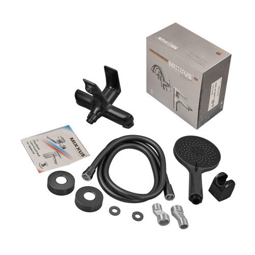 Змішувач для ванни MIXXUS PREMIUM DERBY 009 EURO BLACK (Колір чорний) (MI6603)