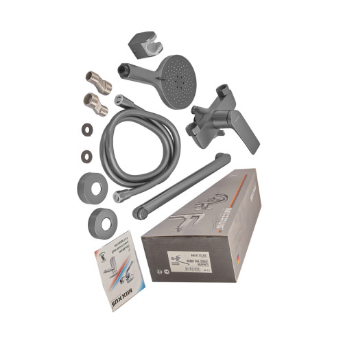 Смеситель для ванны MIXXUS PREMIUM DERBY 006 EURO GRAPHITE (Цвет графит) (MI6608)