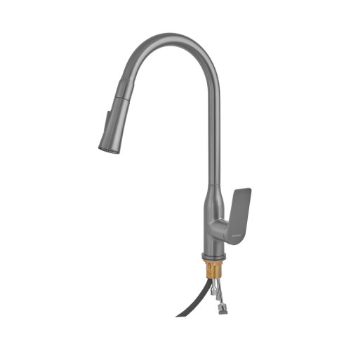 Смеситель для кухни MIXXUS PREMIUM DERBY 014 NUT GRAPHITE (Цвет графит) (MI6611)