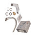 Змішувач для умивальника MIXXUS PREMIUM DERBY 001 NUT WHITE-CHROME (Колір білий/матовий хром) (MI6613)