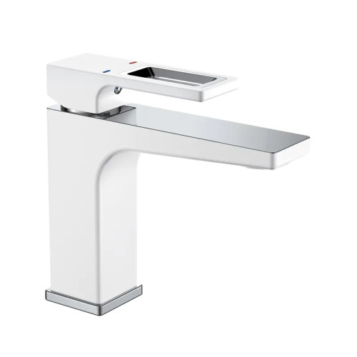 Змішувач для умивальника MIXXUS PREMIUM WALTER 001 NUT WHITE-CHROME (Колір білий/матовий хром) (MI6620)