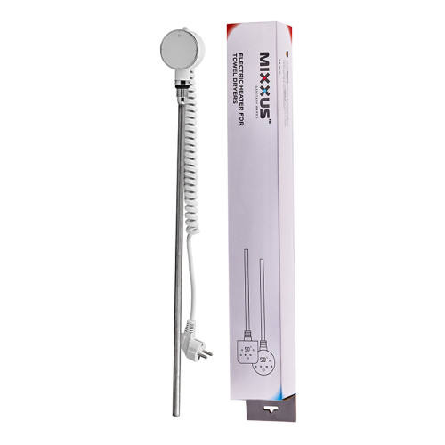 ТЭН электрический Mixxus TEH-0106 WHITE для полотенцесушителей 600W (цвет белый) (MI6626)