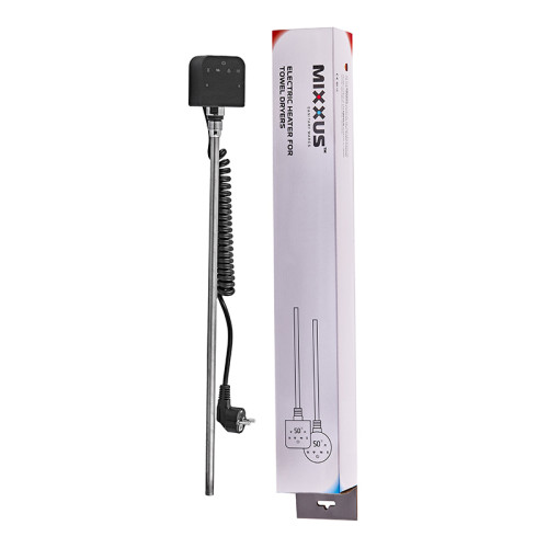 ТЭН электрический Mixxus TEH-0209 BLACK для полотенцесушителей 900W (цвет черный) (MI6633)